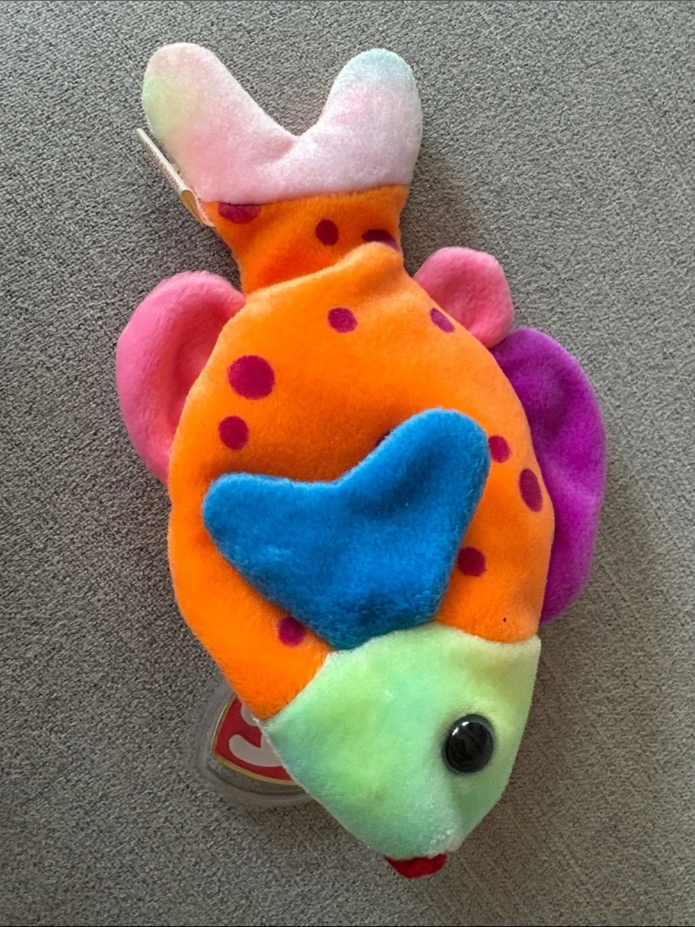 Ty Beanie Babies: Lips and Pinky. Like new with all tags.
